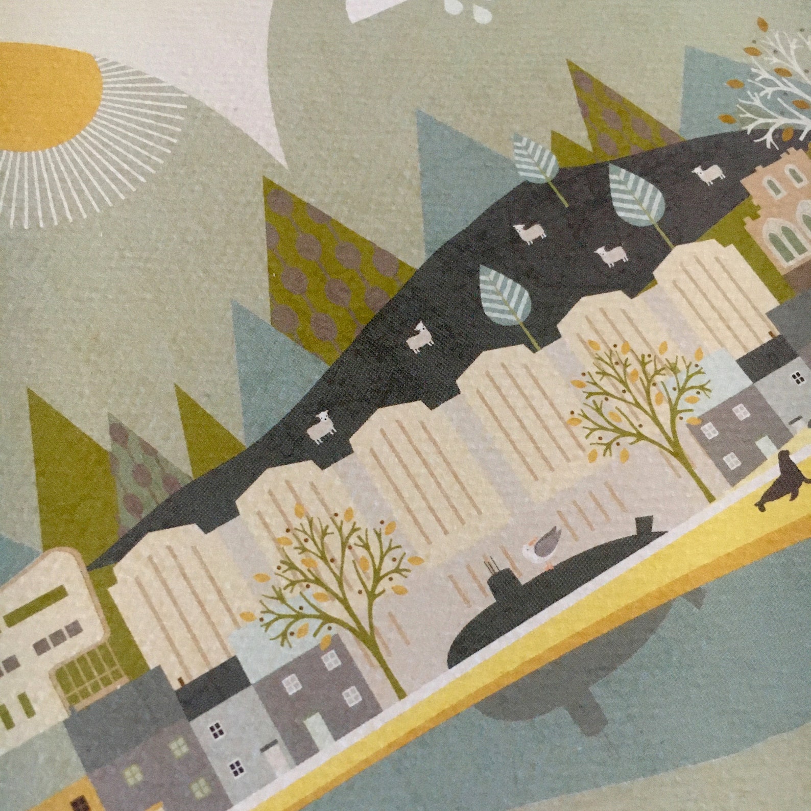 Barrow in Furness Print. Barrow Cumbria Art. Barrow Travel Print