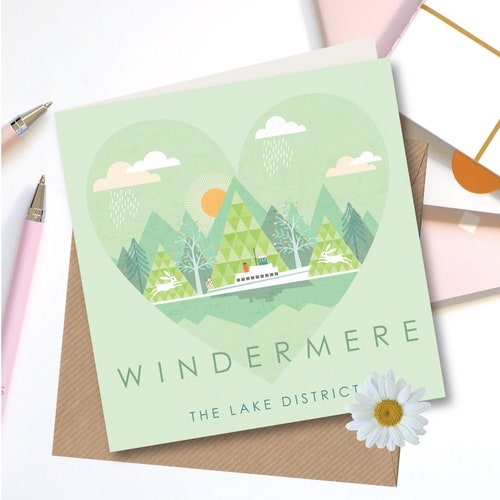 Ullswater A6 Greetings Card Lake District Card Etsy