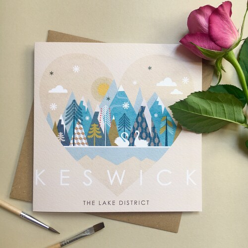 Ullswater A6 Greetings Card Lake District Card Etsy