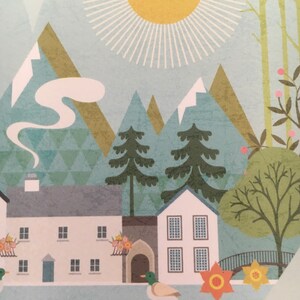 Cartmel print. Cumbria art print. Travel print. Cartmel Cumbria. image 2