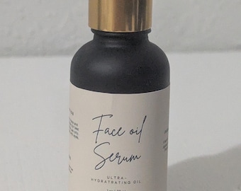 Natural and organic face oil serum
