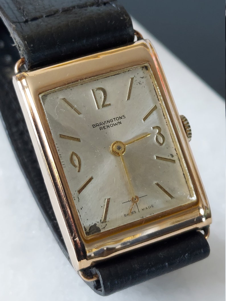 9 Ct Gold Bravington Renown Art Deco Watch - Etsy