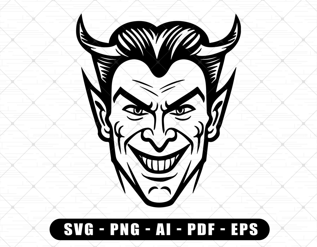 Devil SVG, Rich Demon SVG for Cricut , Chilling Devil, Cool Satan