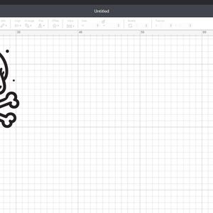 May include: A black and white illustration of a skull and crossbones. The skull is cracked and has a small hole in the top. The crossbones are simple and symmetrical.