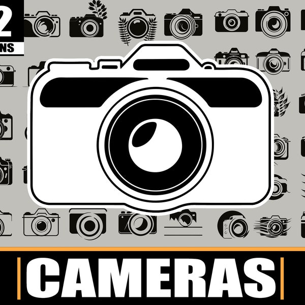 Kamera SVG Bundle | 52 Kamera SVG-Dateien | Kamera Cricut Digitale Dateien | Easy Cut Kamera | Fotografie Bundle | Fotografen Easy Print SVG