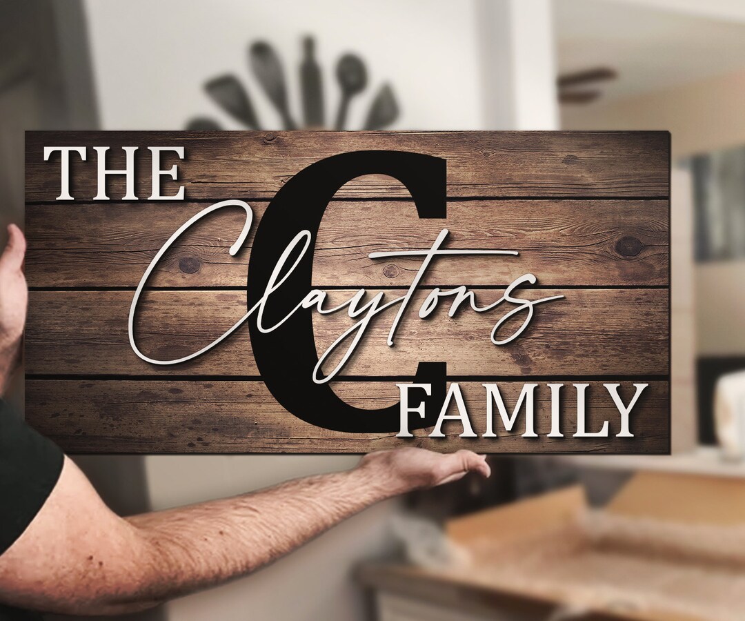 Custom Family Last Name Wood Pallet Sign Personalized Established ...