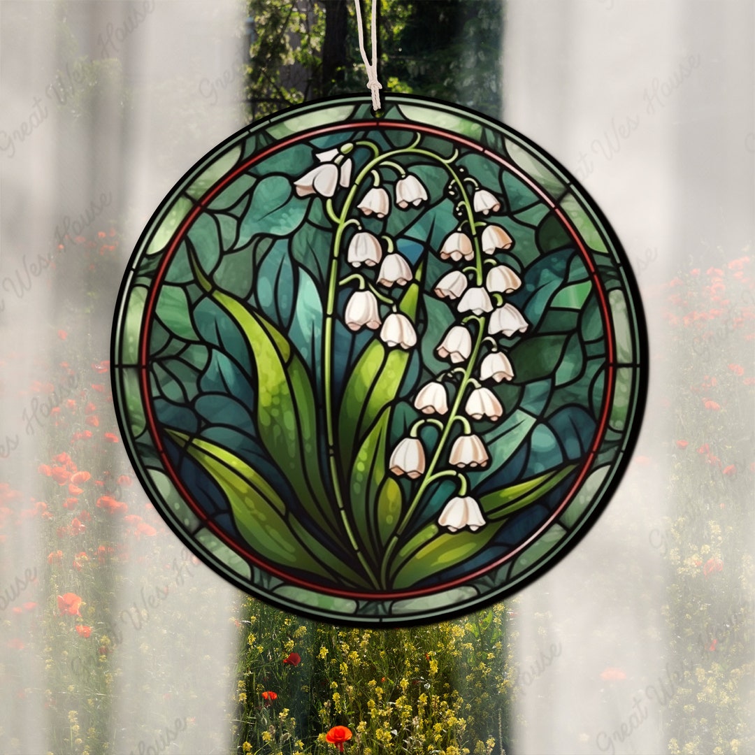 Lily of Valley Flower Acrylic Window Hanging Decor, New House Decor ...