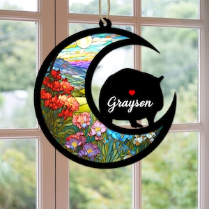 Custom Handmade Name Guinea Pig Decor, Pet Memorial Suncatcher, Loss Of Pet Sympathy Gift, Engraved Rodent Belonring Lovers, Animal Lover