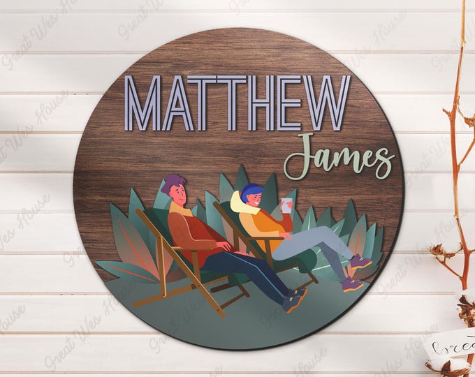 Custom Adventure Trekking Wood Nursery Name Sign Personalized Hiking ...