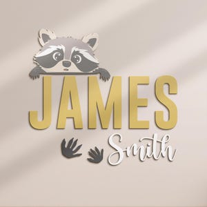 Nom personnalisé en bois pour chambre d&#39;enfant, nom d&#39;animal, nom d&#39;animal personnalisé, décoration murale en bois, décoration de baby shower, cadeau unique pour chambre d&#39;enfant, garçon