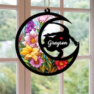 Custom Handmade Name Bearded Dragon Decor, Pet Memorial Suncatcher, Loss Of Gecko Sympathy Gift, Engraved Lizard Lovers, Animal Lover Gifts