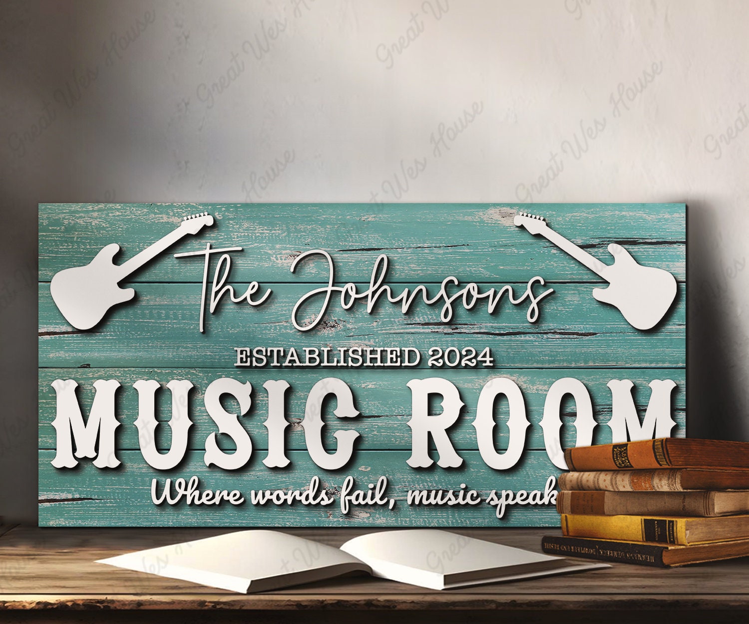 Wandaufkleber E-Gitarre – Vinyl-Abziehbild 84x84 Cm, Abnehmbar, Für Wohnzimmer, Kinderzimmer Oder Klassenzimmer