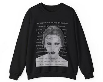 TSwift Fortnight Malone Tattoos Sweat-shirt ras du cou unisexe en mélange épais