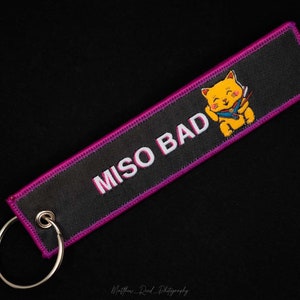 Embroidered Miso Bad Keytag