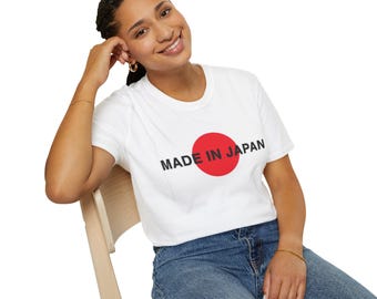 Japan Flag Unisex T-Shirt, Made in Japan, Japanese Pride