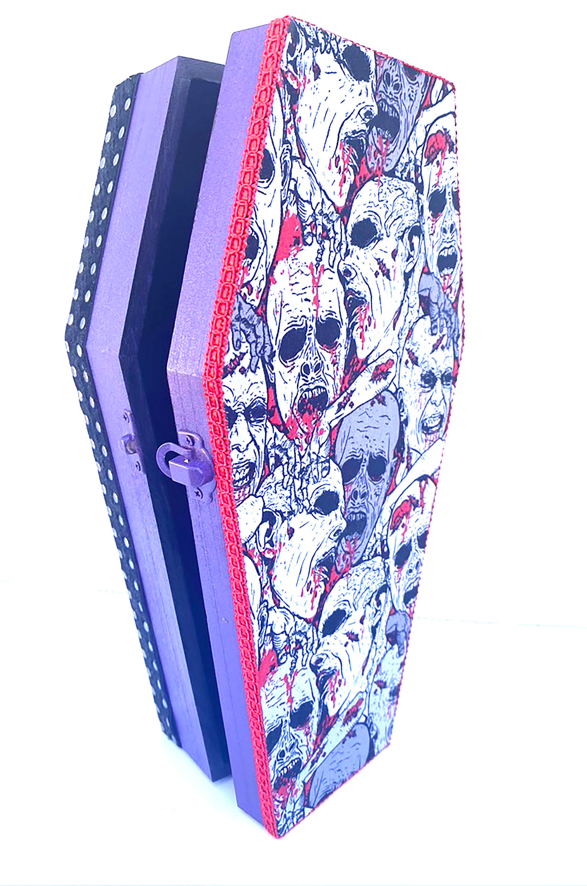 12’ coffin wood coffin paint painted coffin gothic | Etsy