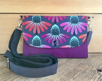 Handmade Cotton Accordion Wallet, Floral Pattern Small Purse