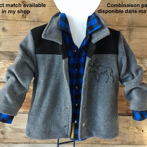 Kids lumberjack shirt, Long sleeves blue buffalo plaid shirt, Boys shirt, Girls shirt, Country shirt, Flannel shirt, Cotton shirt, Handmade image 9