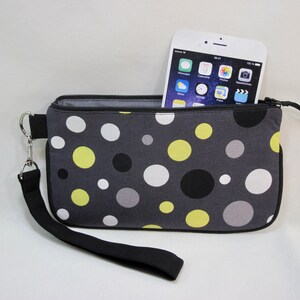Funda para teléfono con cremallera, funda para teléfono celular, bolsa para teléfono de pulsera con llaveros, billetera para teléfono, bolsa reutilizable, monedero para teléfono, regalos para ella, hecho a mano