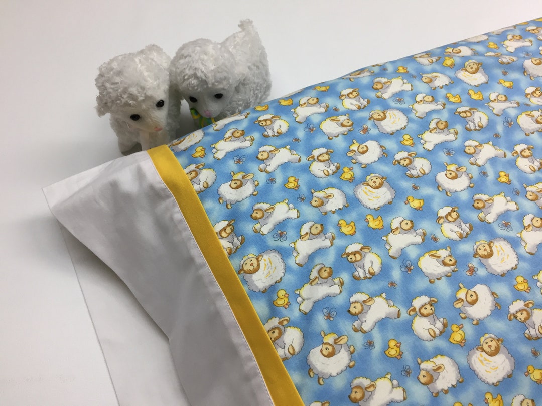 Pillowcase, Child's Bedding, Themed Pillowcase, Sheep Design