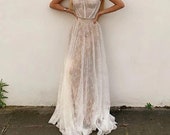 White Lace Summer Maxi Dress