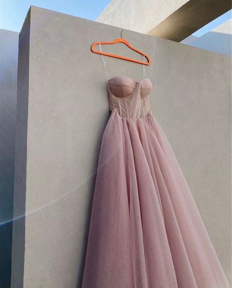 light pink night gown