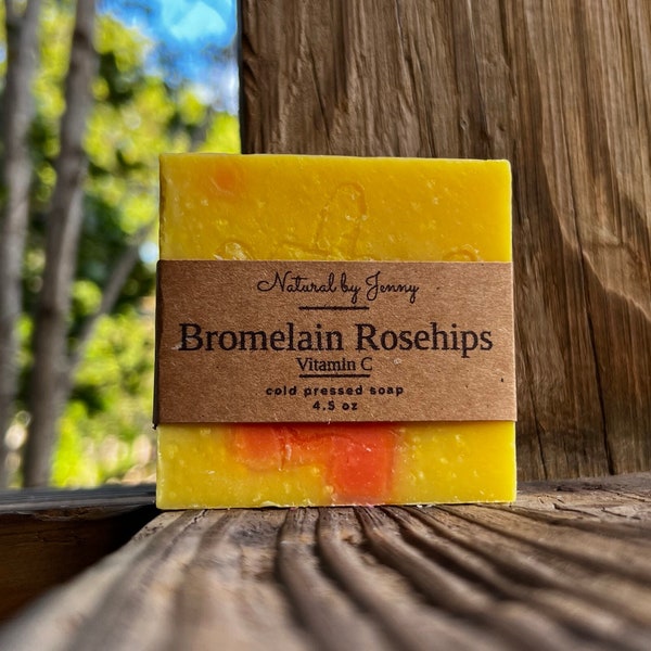 Bromeliad Rosehips | Homemade Soap Bar | Vitamin C | Anti-aging | Acne Treatment | Skin Tone