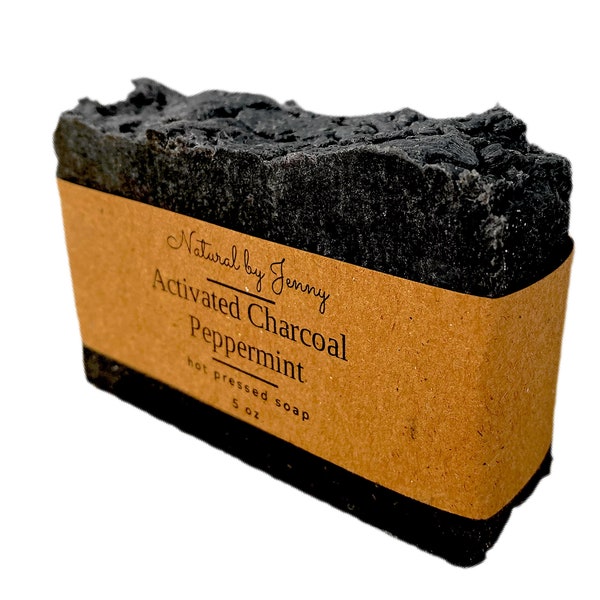 5oz | Activated Charcoal  | Peppermint Herb | Eucalyptus Herb| Homemade Soap | Bentonite Clay | Shea Butter | Skin Healthy | Youthful