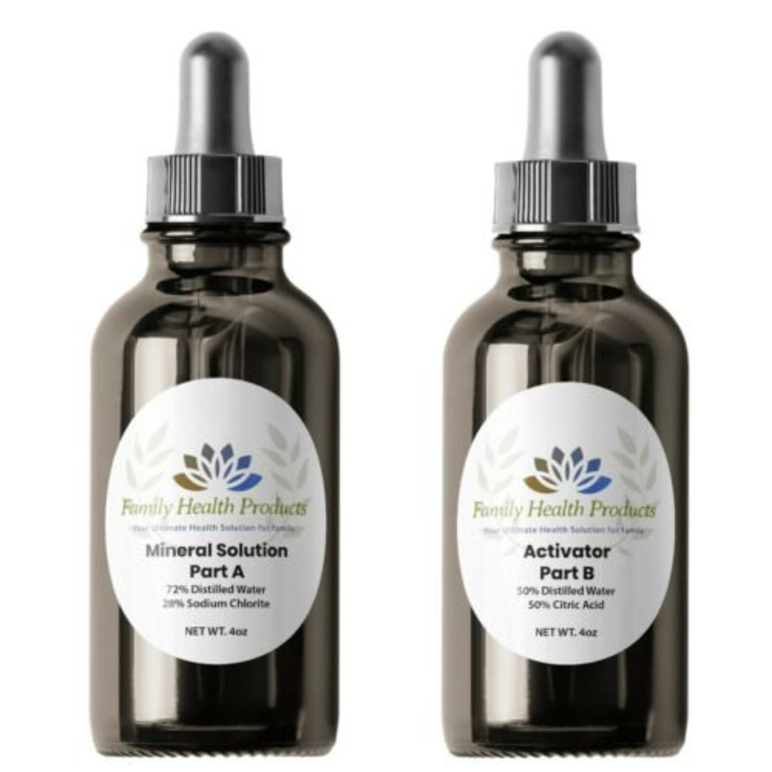 MMS Water Purification Mineral Solution Citric Acid 4oz NaClO2 Etsy