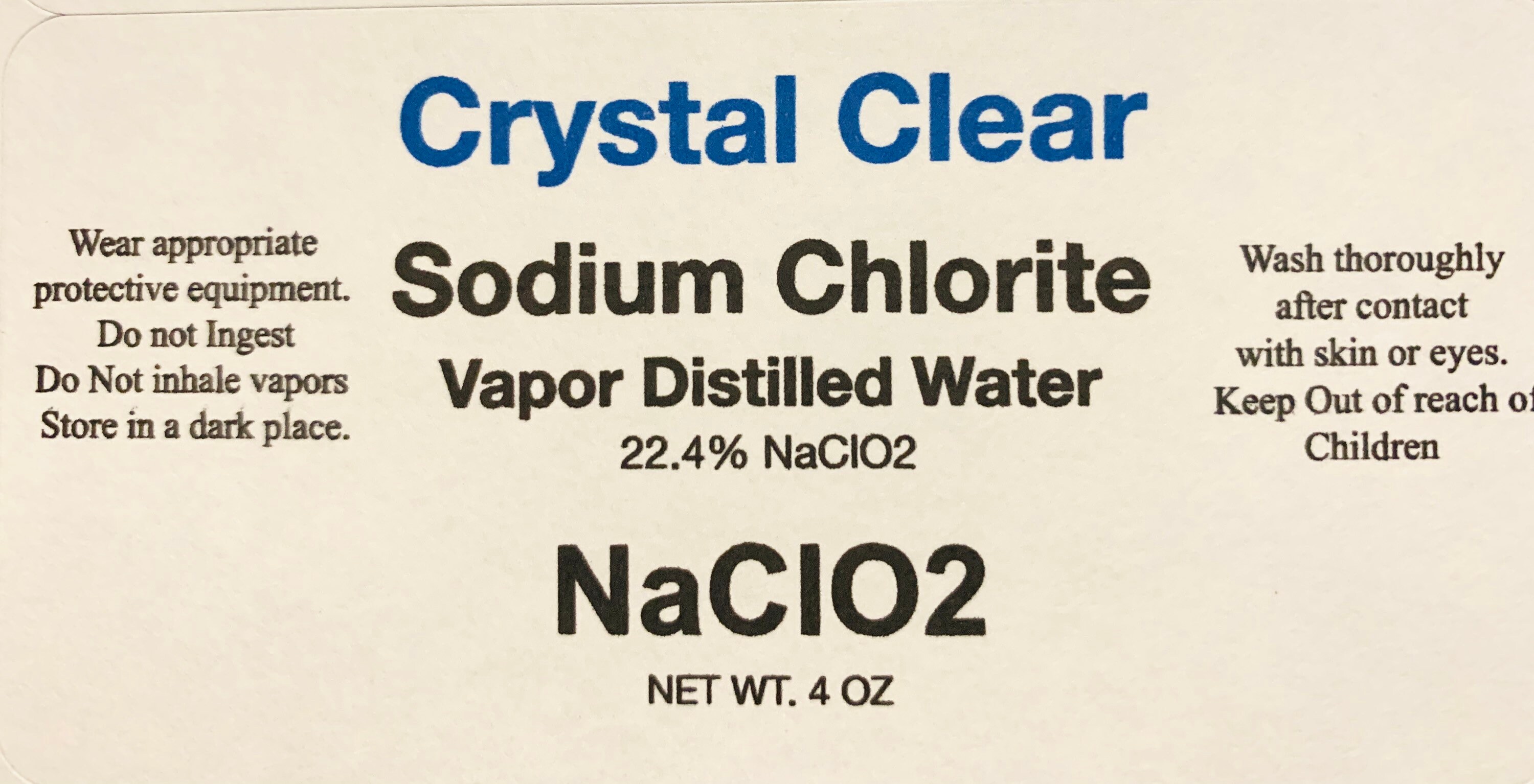 Water Purification solution Chlorite Naclo2 4oz HCl 4oz Etsy
