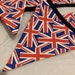 Union Jack bunting decoration. Priced per meter