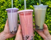 Bubble Tea Tumbler Reusable Tumbler Boba Cup Personalised Bubble Tea Glass Customizable Tumble