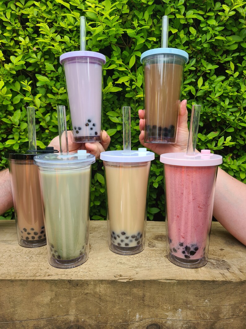 Bubble Tea Tumbler/reusable Tumbler/boba Cup/personalised Etsy