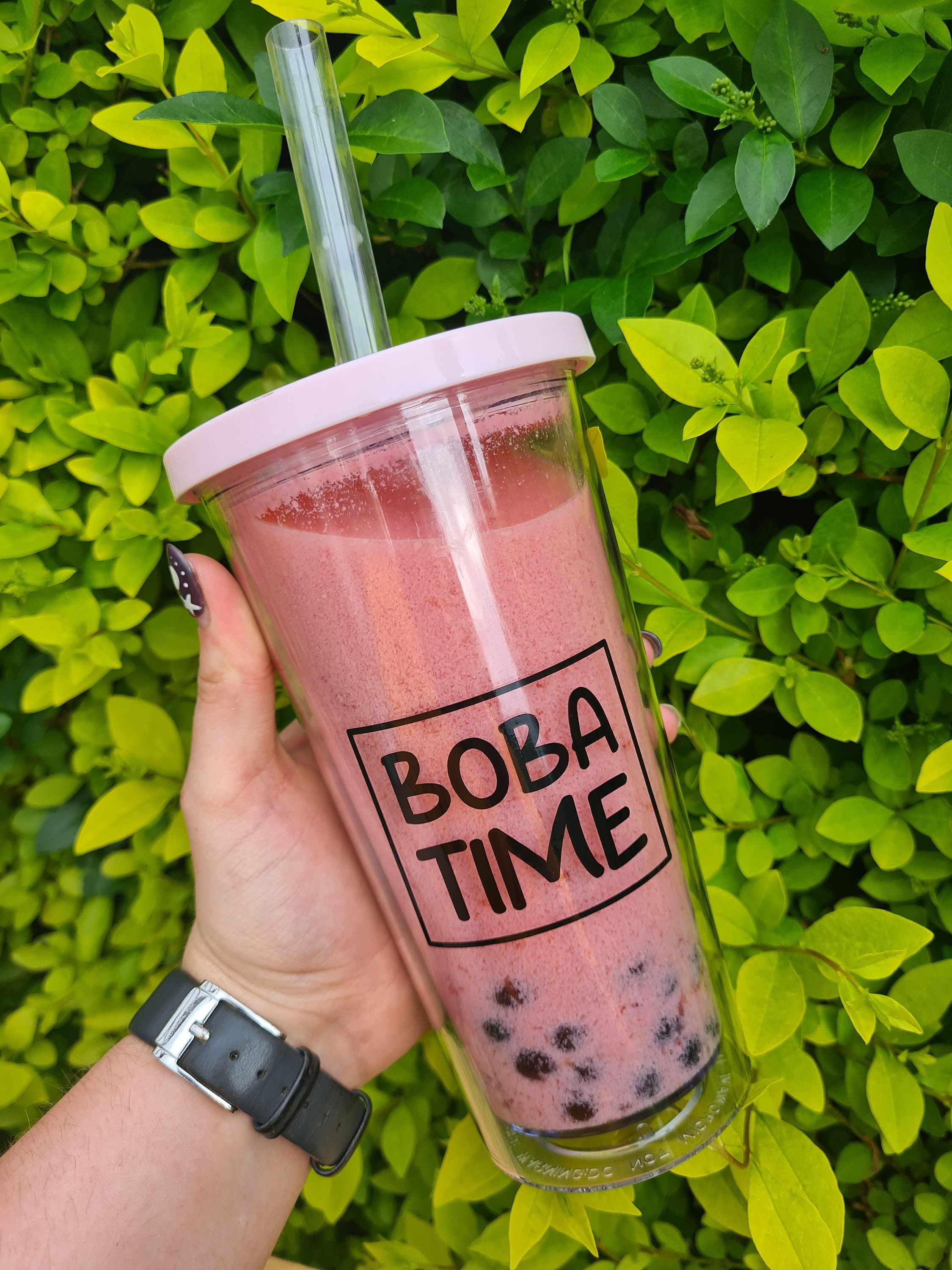 Leak Proof Reusable Boba Cup with Lid and Straws - 20 Oz Premium Double  Walled Bubble Tea Cup-Perfect for Boba Tumbler Lovers : : Home