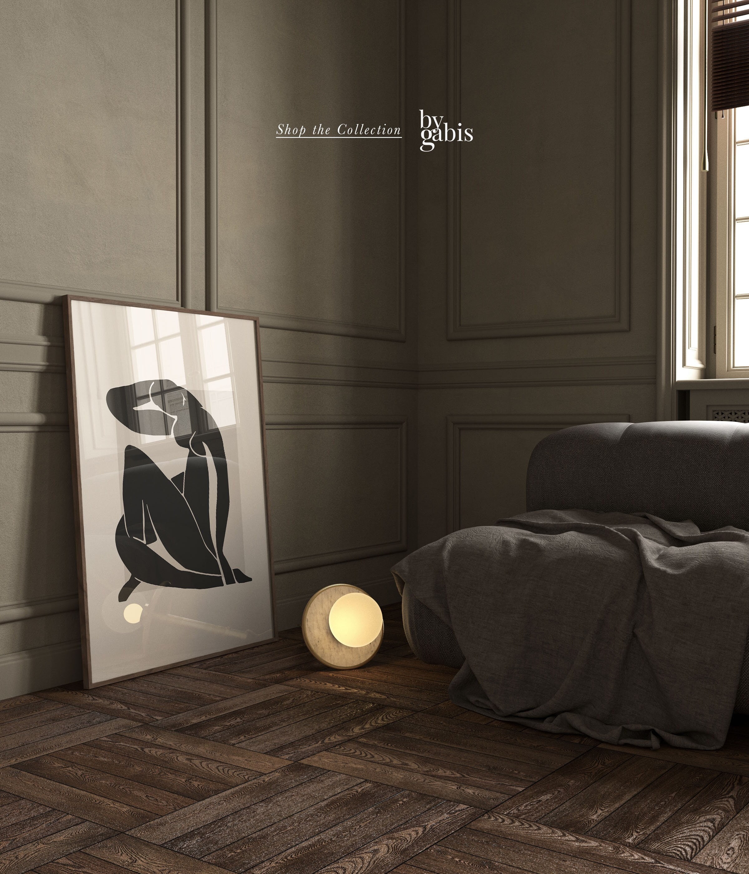 Dual Lines No2 Canvas - Abstracte minimalistische kunst Dual Lines No2 Canvas - Abstracte minimalistische kunst