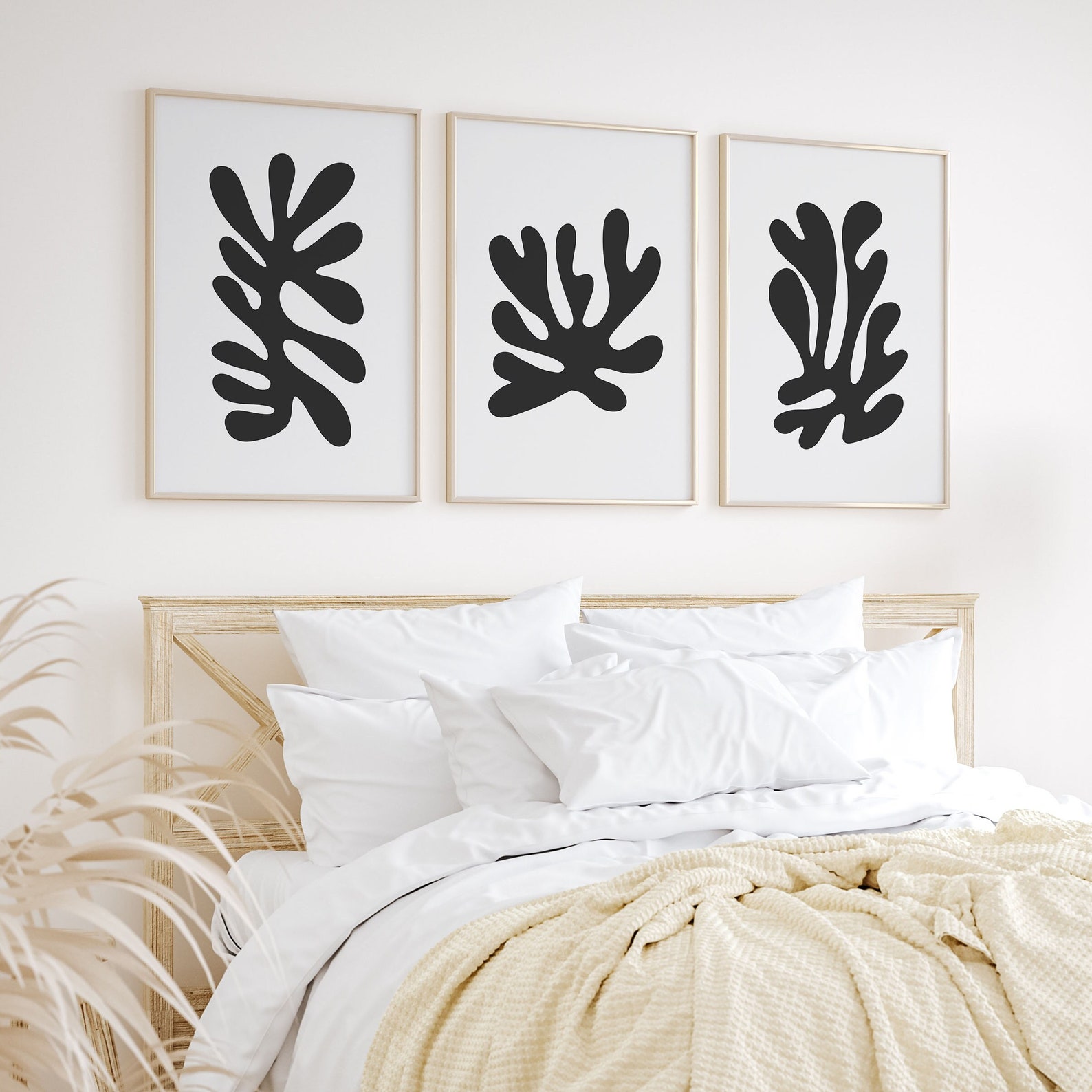 Set of 3 Henri Matisse Printable Wall Art Black and White - Etsy