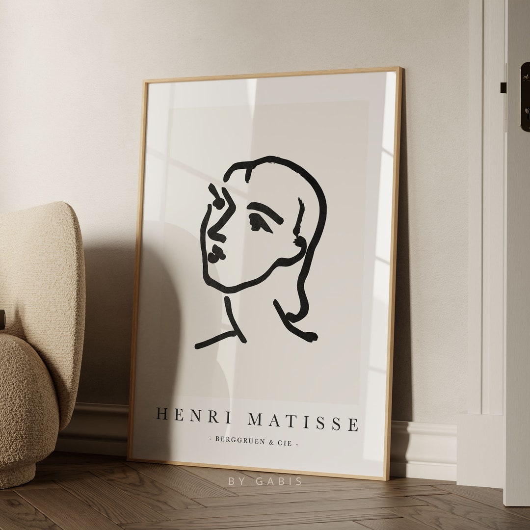 アート・デザイン・音楽 Matisse Line Drawings and Prints Henri Matisse the Music Poster, Henri Matisse Wall Art, Henri