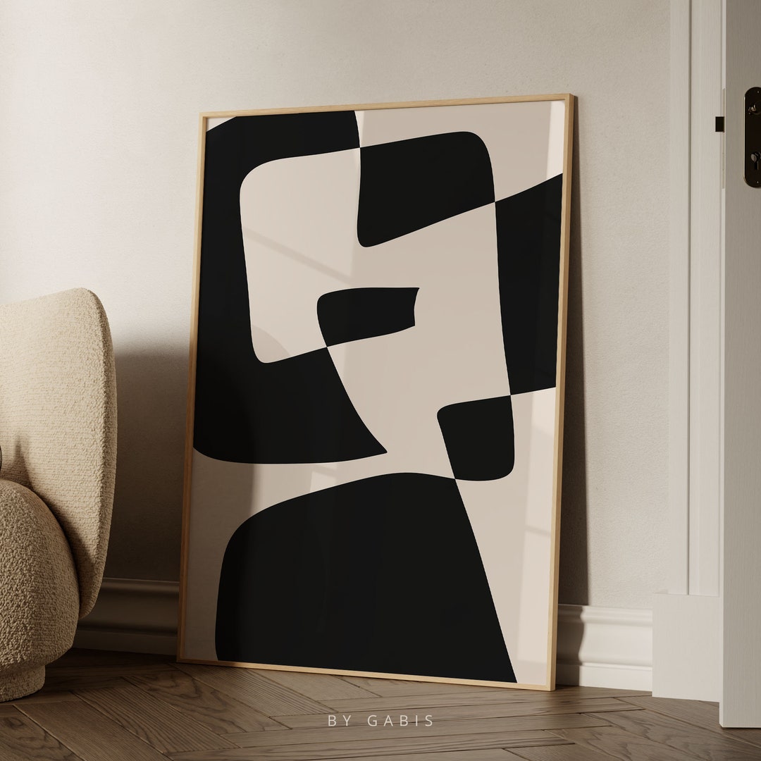 Abstract Printable Wall Art Black and White Modern Aesthetic Print Abstract Printable Wall Art Black and White Modern Aesthetic Print