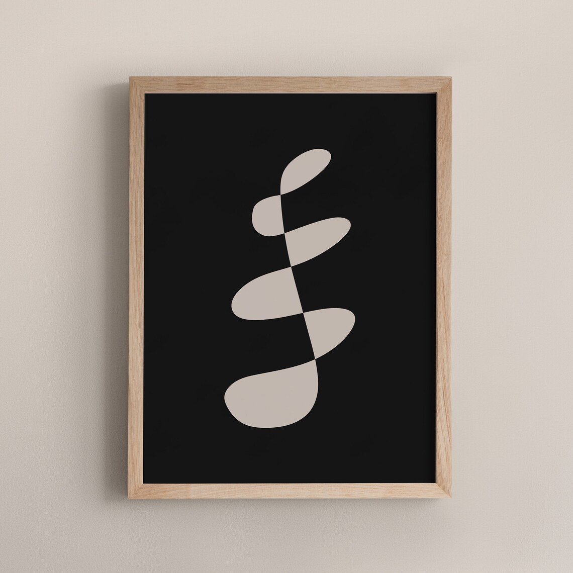 Abstract Printable Wall Art Black and White Modern Aesthetic Etsy