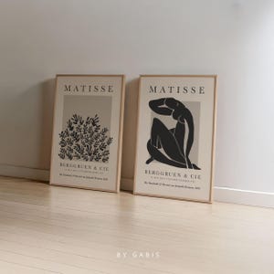 Stampe d'arte astratta di Matisse: poster di La Gerbe, decorazione da parete con silhouette di donna (download digitale)
