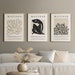 Set of 3 Henri Matisse Inspired Printable Wall Art Neutral Abstract Woman Digital Download The Cut-Outs Abstract Vintage Gallery Wall 