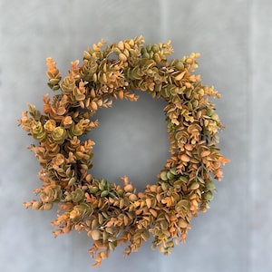 Fall Eucalyptus Wreath, Farmhouse Fall Wreath, Orange Wreath, Best Fall Wreath, Rustic Fall Wreath, Modern Fall Wreath, Perfect Fall Wreath
