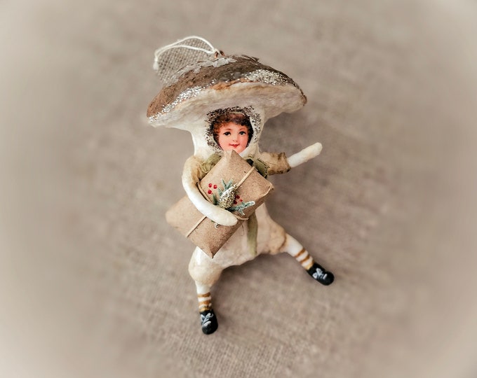 Cute Mushroom, Magic Mushroom, Mushroom Ornament, Vintage Style