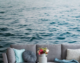 Sea wallpaper | Water wallpaper | Non-woven wallpaper Blue | Landscape |  Colorful Nature | 3.71 m x 2.80 m