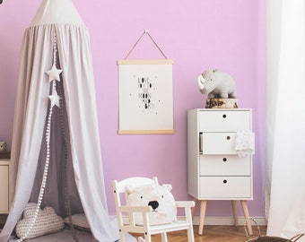 Pastel wallpaper in pink | Baby room non-woven wallpaper in light pink | Discreet fleece children's wallpaper ideal for girls' rooms of babies