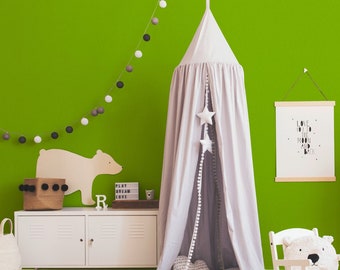 Uni wallpaper in apple green | Non-woven children's wallpaper in green for boys and girls | Monochrome non-woven wallpaper ideal for children's rooms