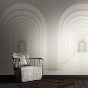 3D Tapete Weiß Grau | Vliestapete Modern | Tapete mit 3D Optik | Wohnzimmer Schlafzimmer| 2.80 m x 1.59 m
