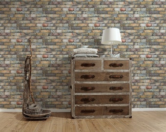 Stone wallpaper | Colorful | Red White | Grey White | | Wallpaper stone optics | Living room wallpaper bedroom wallpaper | 10.05 x 0.53 m