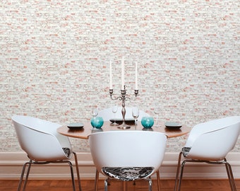 Stone wallpaper | White Red | Grey | Colorful | Living room wallpaper bedroom wallpaper | | 10.05 x 0.53 m