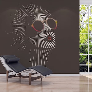 Photo Wallpaper | Face of a Woman | Drawing | art | painting | Portrait | woman | Bedroom, living room, hallway wallpaper | 3.50m x 2.55m